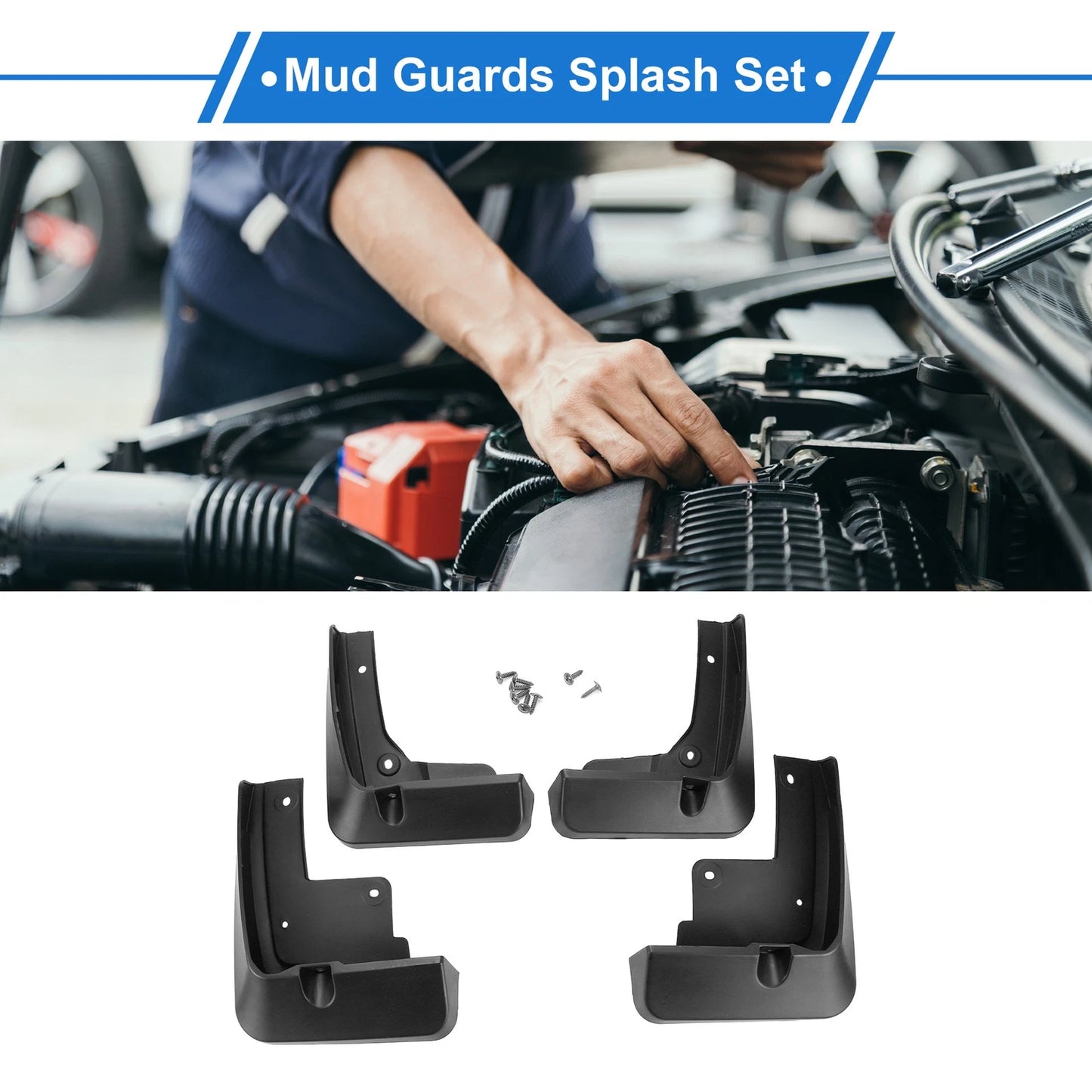 Front & Rear Mud Flap Splash Guard for Toyota Avalon (2019–2020)