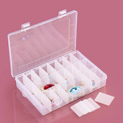 Detachable Plastic Storage Boxes for Makeup & Jewelry - Transparent Container