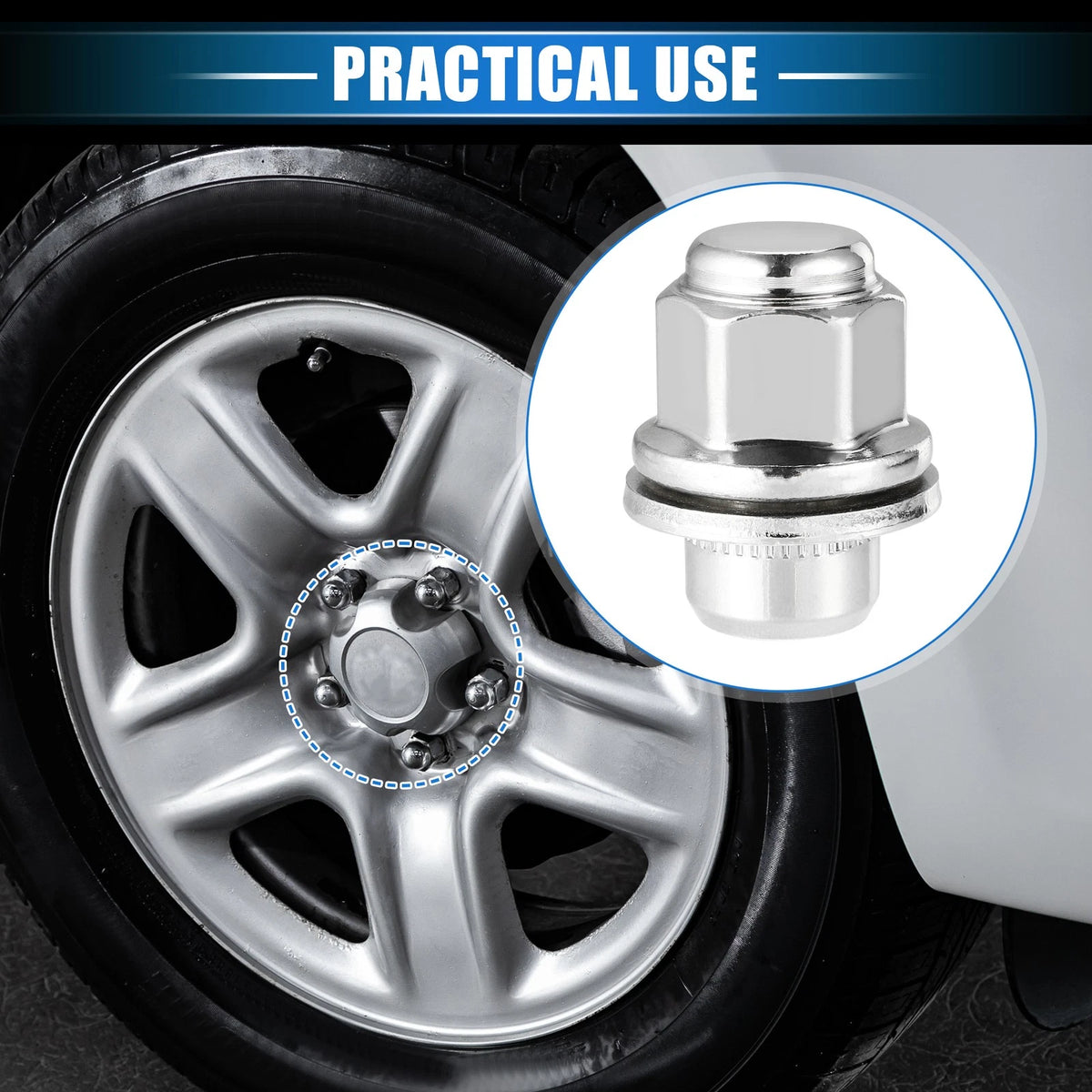 20 x Wheel Lug Nuts M12x1.5 for Toyota Avalon, Camry