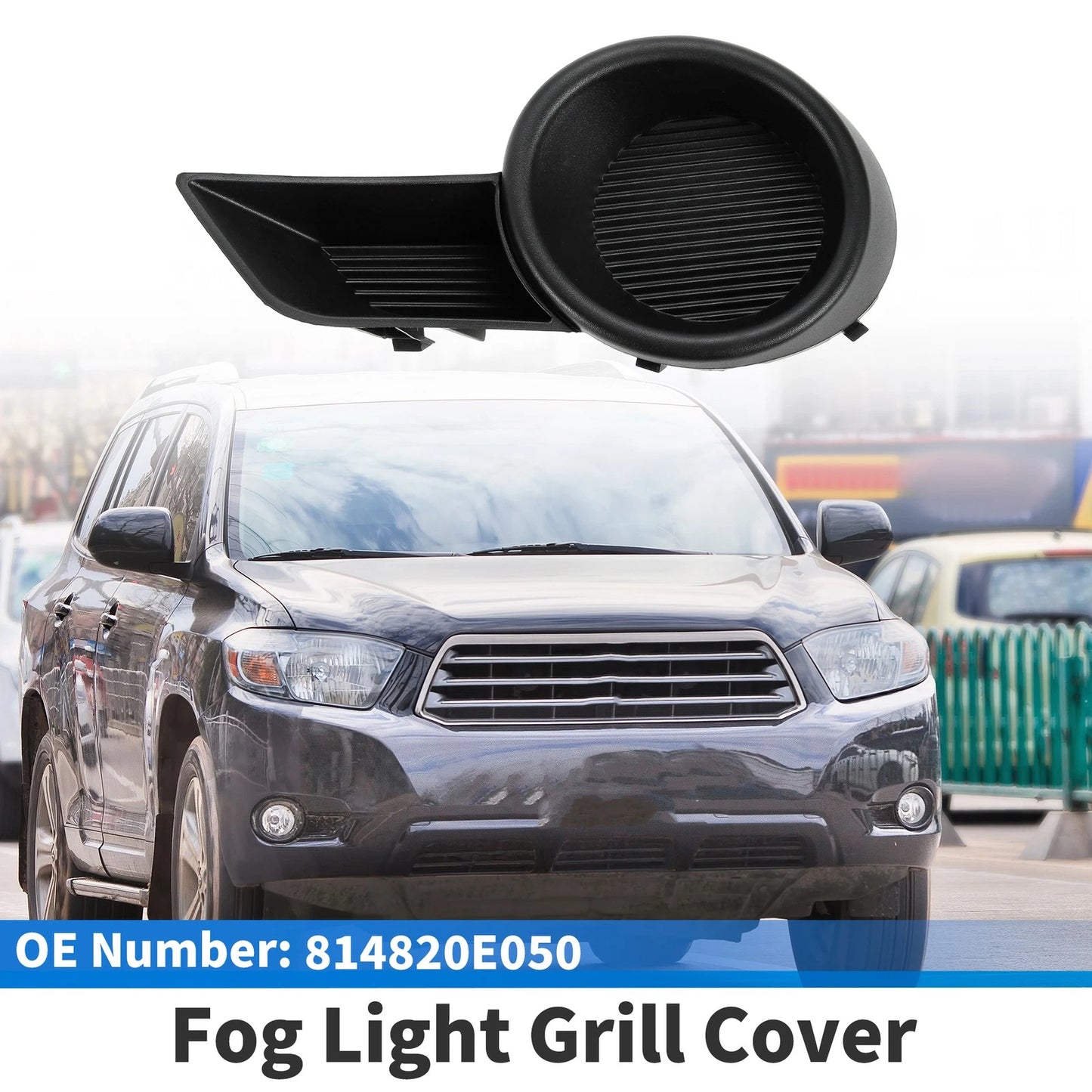 Front Bumper Fog Light Cover for Toyota Highlander