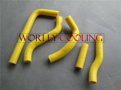 Silicone Radiator Hoses for Suzuki RMZ250 (2010-2012) - Yellow 2 x