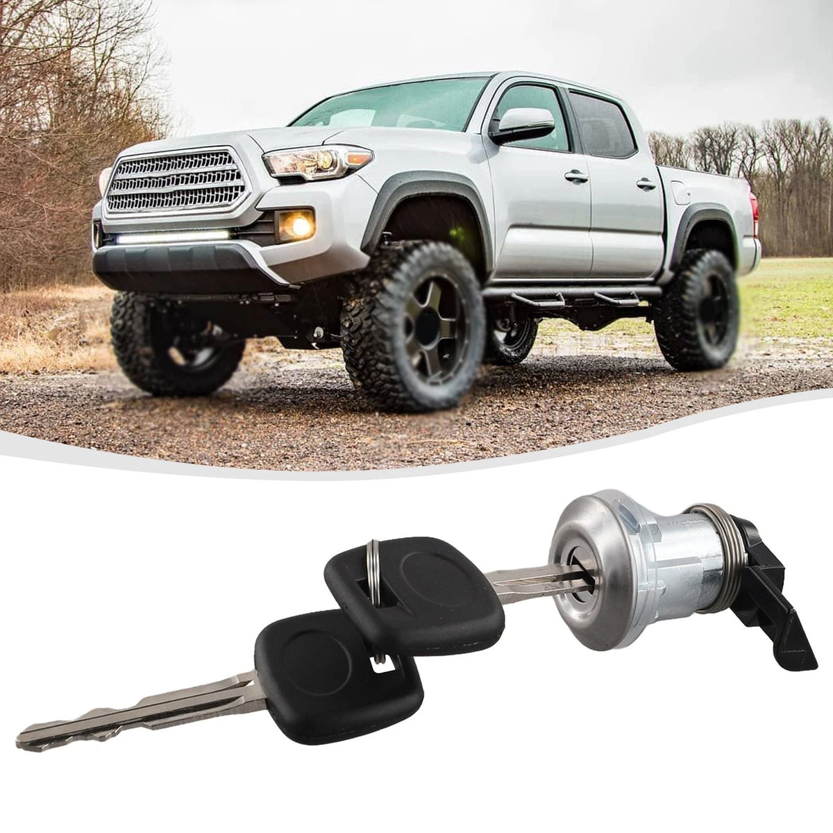 Fuel Door Lock Assembly & Keys for Toyota Truck Models