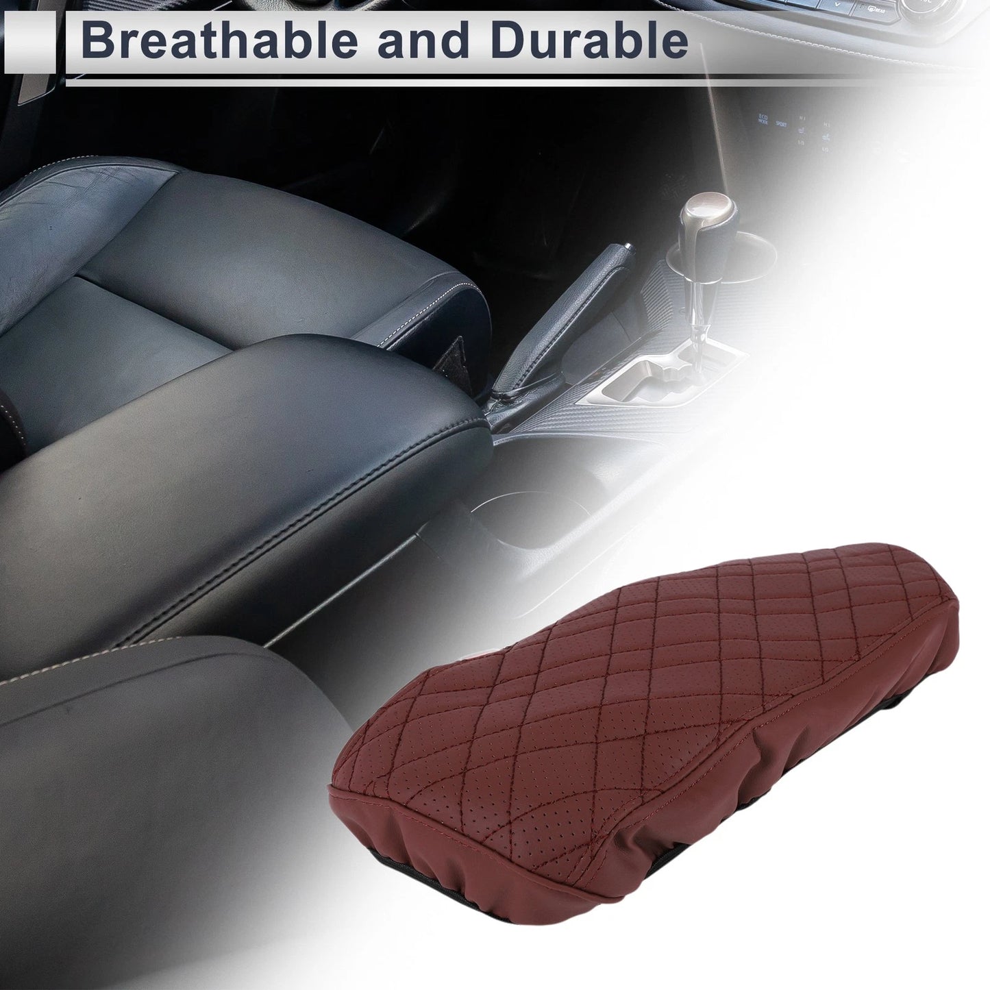 Center Console Cover for BMW i3 (2022-2024) Wine Red 1 Pc