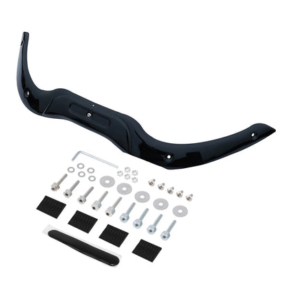 Chrome/Black Windshield Trim for Harley Touring Road Glide (2004-2013)