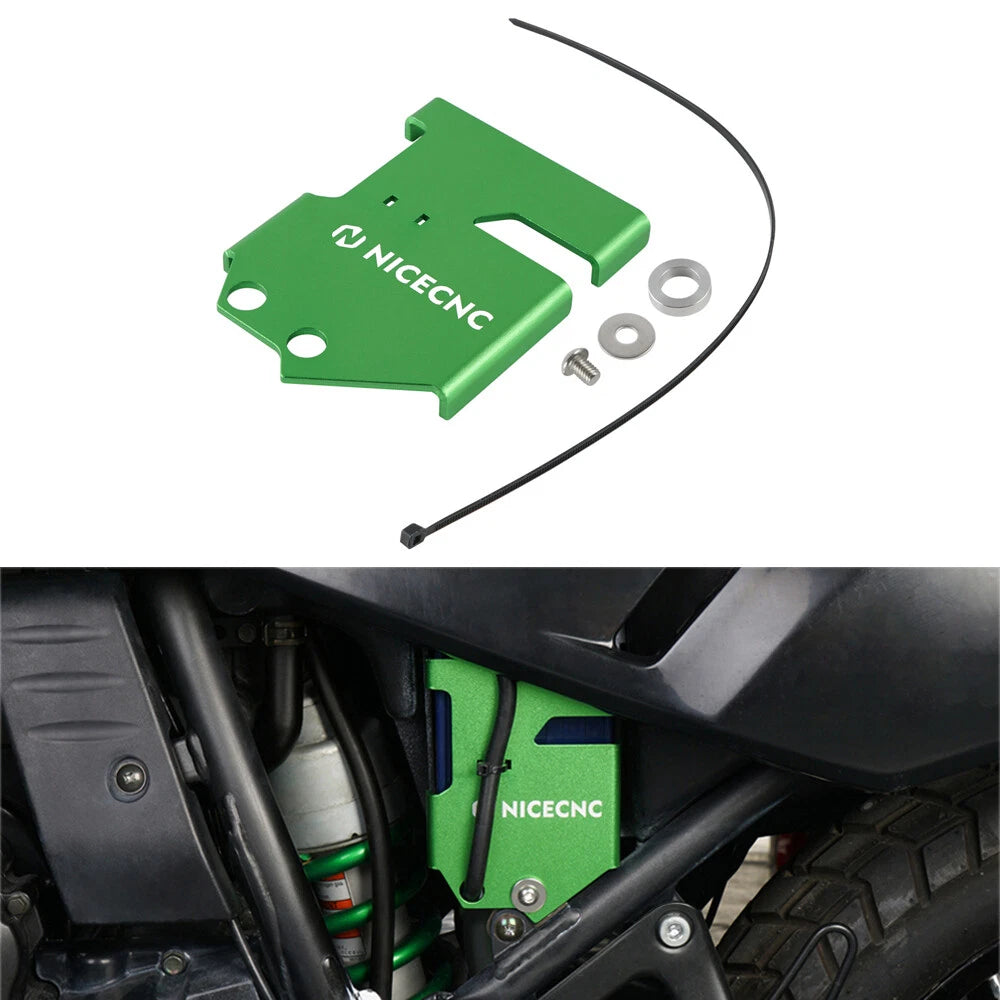 CNC Aluminum Battery Side Covers for Kawasaki KLR650 (2008-2018)