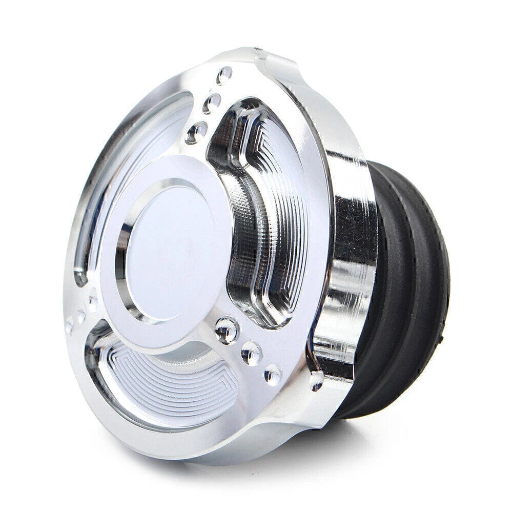 Aluminum Fuel Gas Tank Cap Cover for Harley Sportster Touring Softail Dyna (92-17)