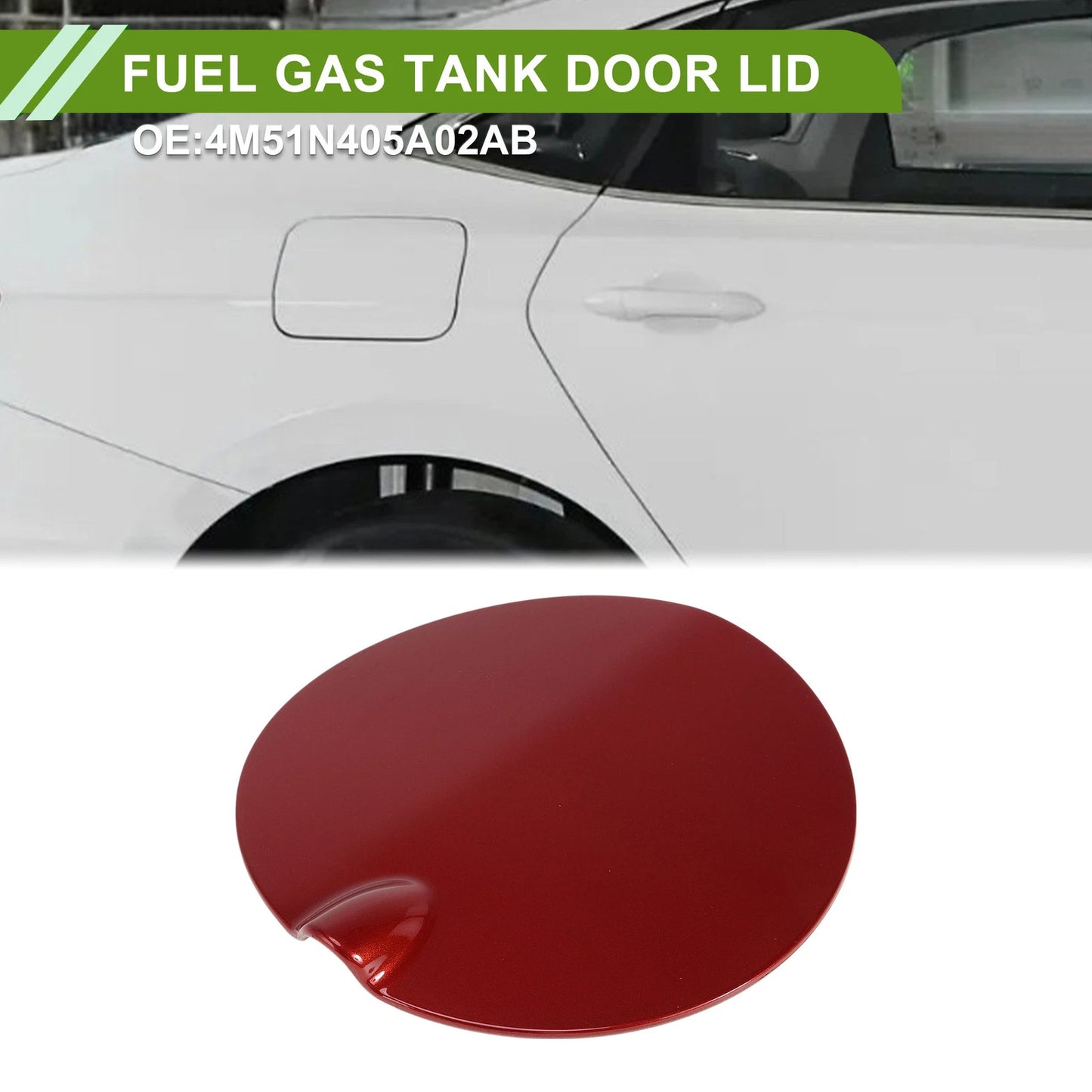Fuel Tank Door Cap for Ford Focus 2007-2011 Fuel Filler Flap Cover Red