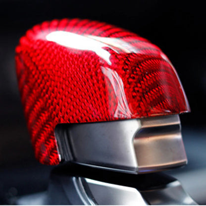Red Carbon Fiber Gear Shift Knob Cover for Lexus RX350 500h (2023-2024)