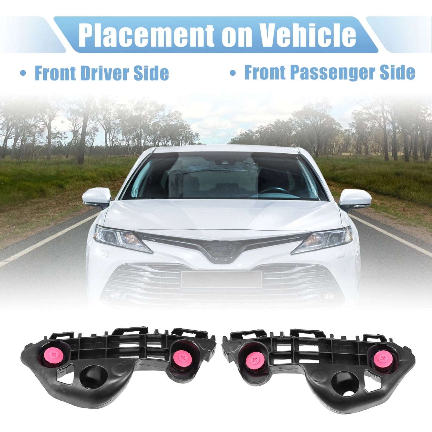 Bumper Bracket Retainer  for Toyota Camry Hybrid LE (2020) Black