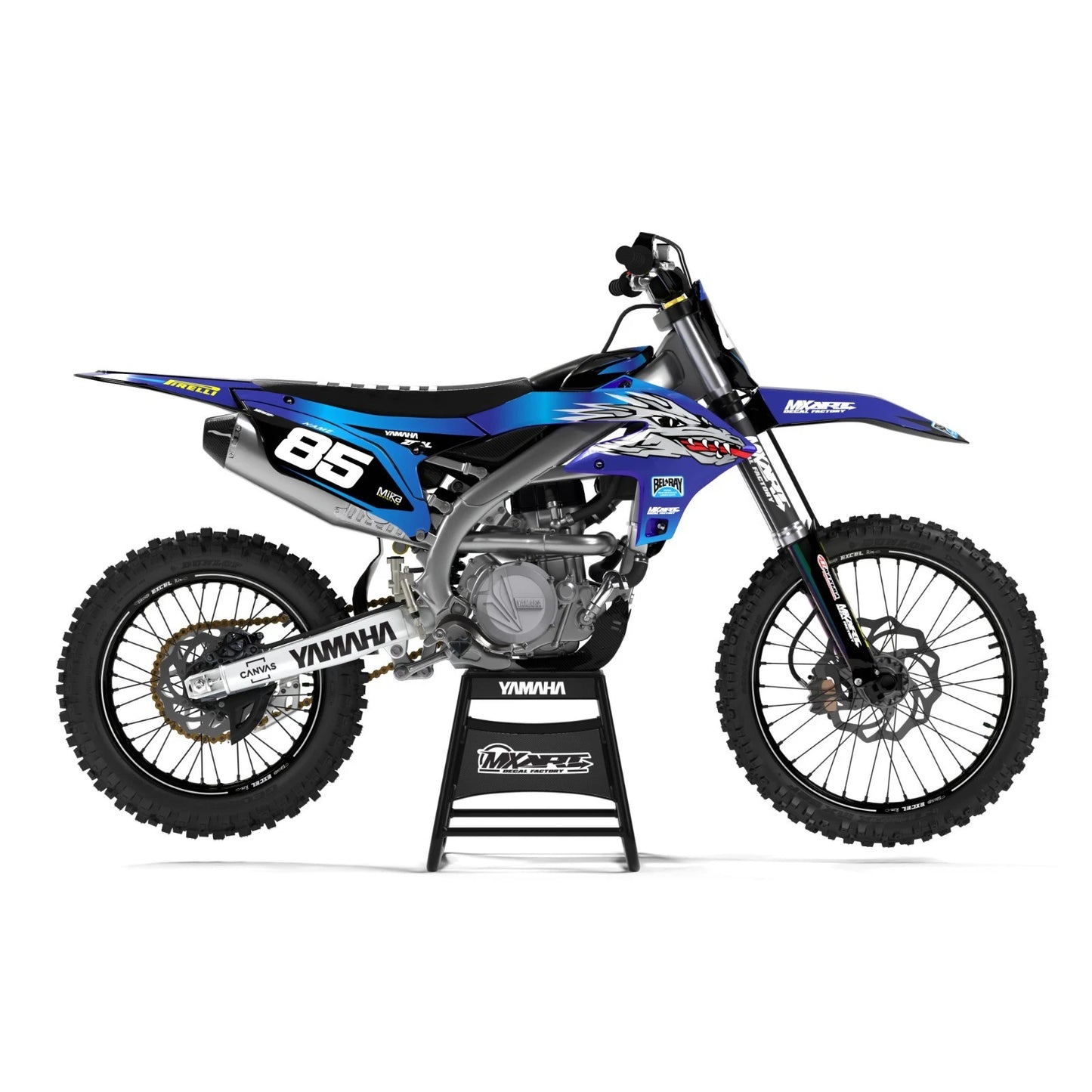 Custom Graphics Decal Kit for Yamaha YZ 125 (2022-2025)