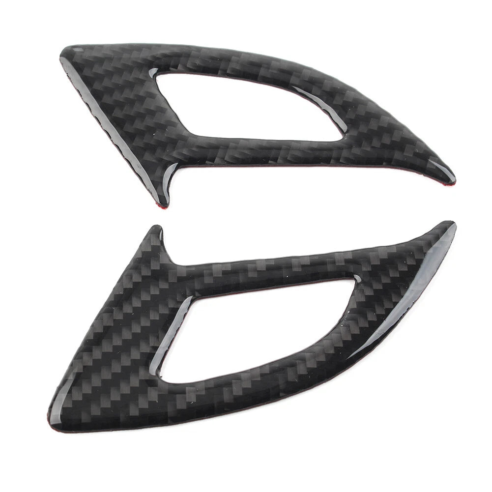 Carbon Fiber Black 2 x Car Door Switch Panel Covers for Chevrolet Equinox (2017-2022)