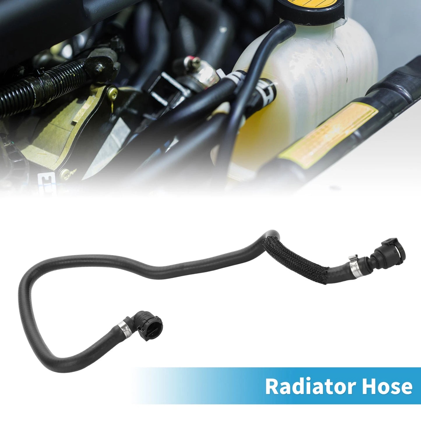 Radiator Hose for BMW 530e (2018-2020) Rubber Black 1 Pc