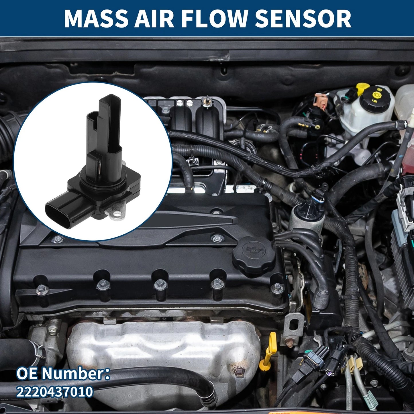 Mass Air Flow Sensor 1 Pc for Toyota Rav4 (2006–2012)
