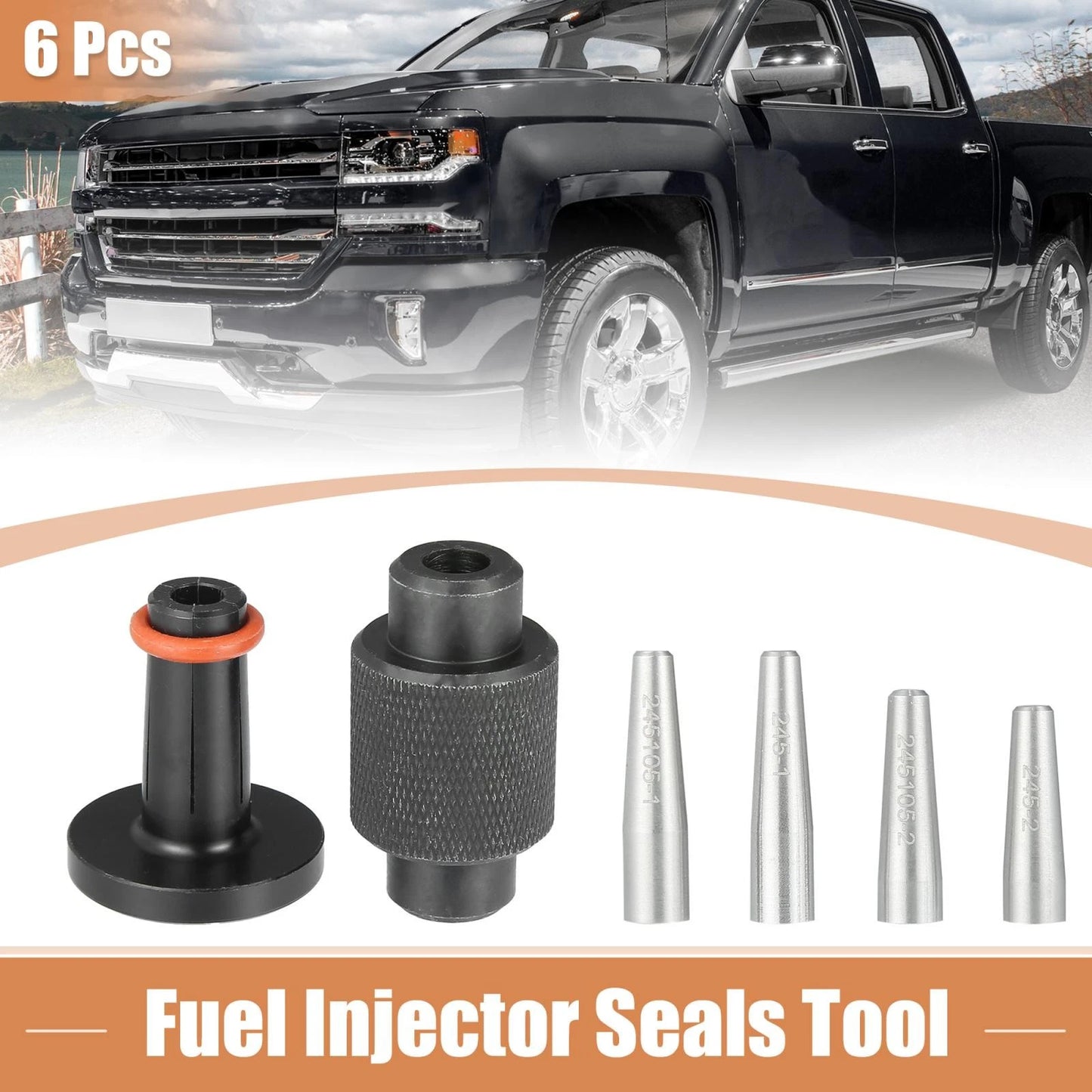 6pcs Fuel Injector Seal Installer Tool for GM Subaru