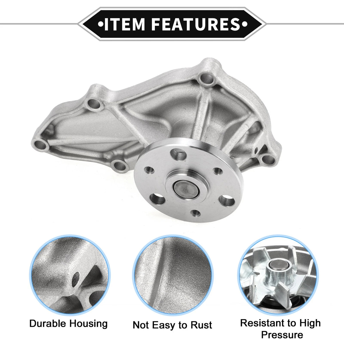 Water Pump for Acura TSX (2009-2014) for Honda Accord (2008-2012)