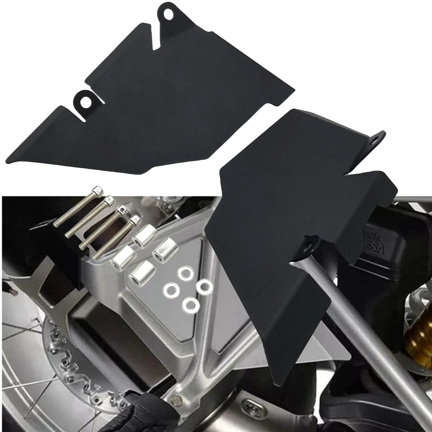 Black Rear Foot Fender Cover for BMW R1250GS Adventure (2019-2022)