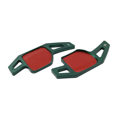 Green Steering Wheel Paddle Shifter Extensions for Audi A3 A4 A5 S3 S4 S5 S6