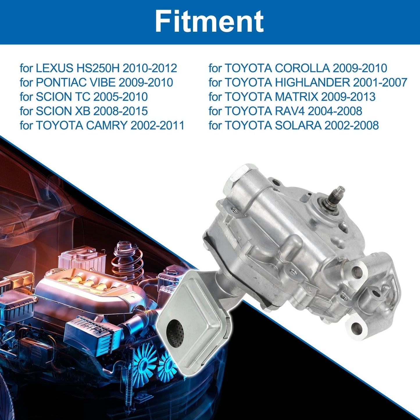 Engine Oil Pump for LEXUS HS250H (2010–2013)