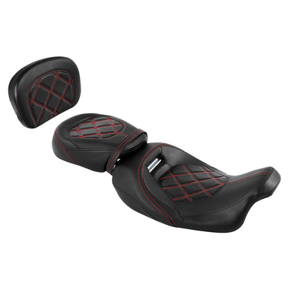 Driver & Passenger Backrest Pad for Harley CVO Street Road Glide (2009 - 2023)