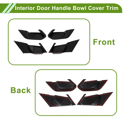 4 x Interior Door Handle Bowl Cover Trim for BMW 5 Series 530i (2024-2025)
