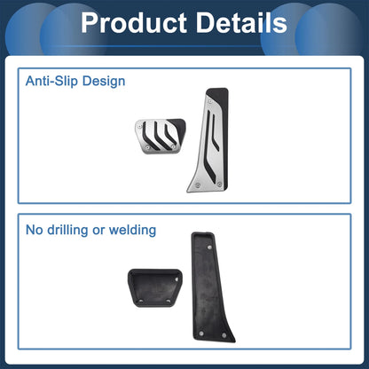 2 x Automatic Foot Accelerator Pedal Covers for BMW 5 Series E60 E61 (2004-2010)