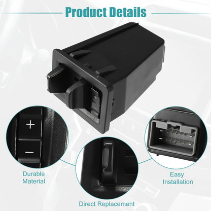 Interior Trailer Brake Controller Module for Ford F-150 (2015-2019) Black