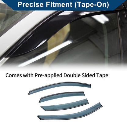 Window Deflectors for Ford Focus Sedan Side Vent Visors (2008-2011)