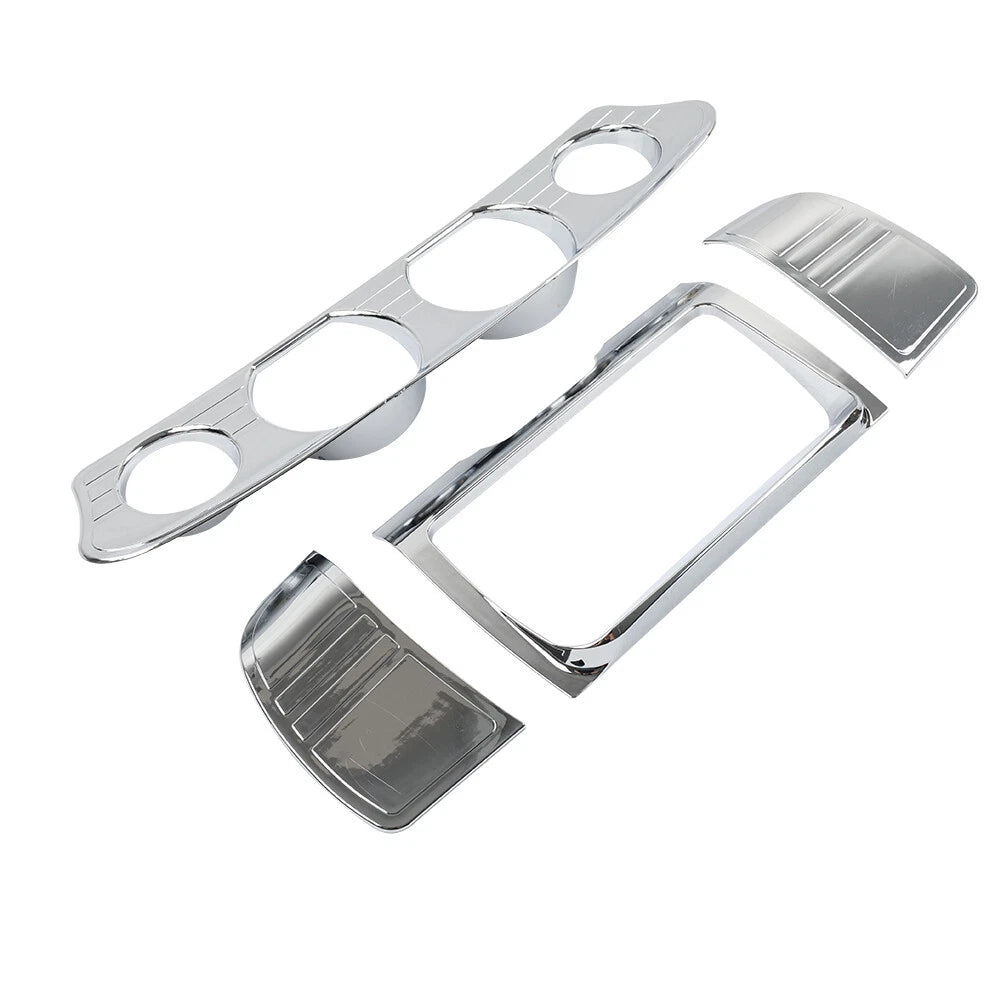 Tri Line Gauge Stereo Accent Trim Cover for Harley Touring Electra Street Glide (2014-2023)