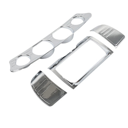 Tri Line Gauge Stereo Accent Trim Cover for Harley Touring Electra Street Glide (2014-2023)