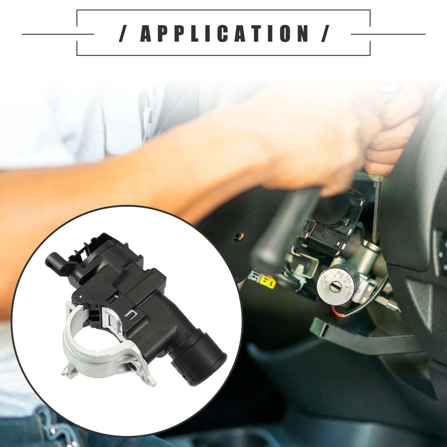 Ignition Switch Lock Cylinder for Ford Escape 2008 (2008) - ABS Metal, 1 Set
