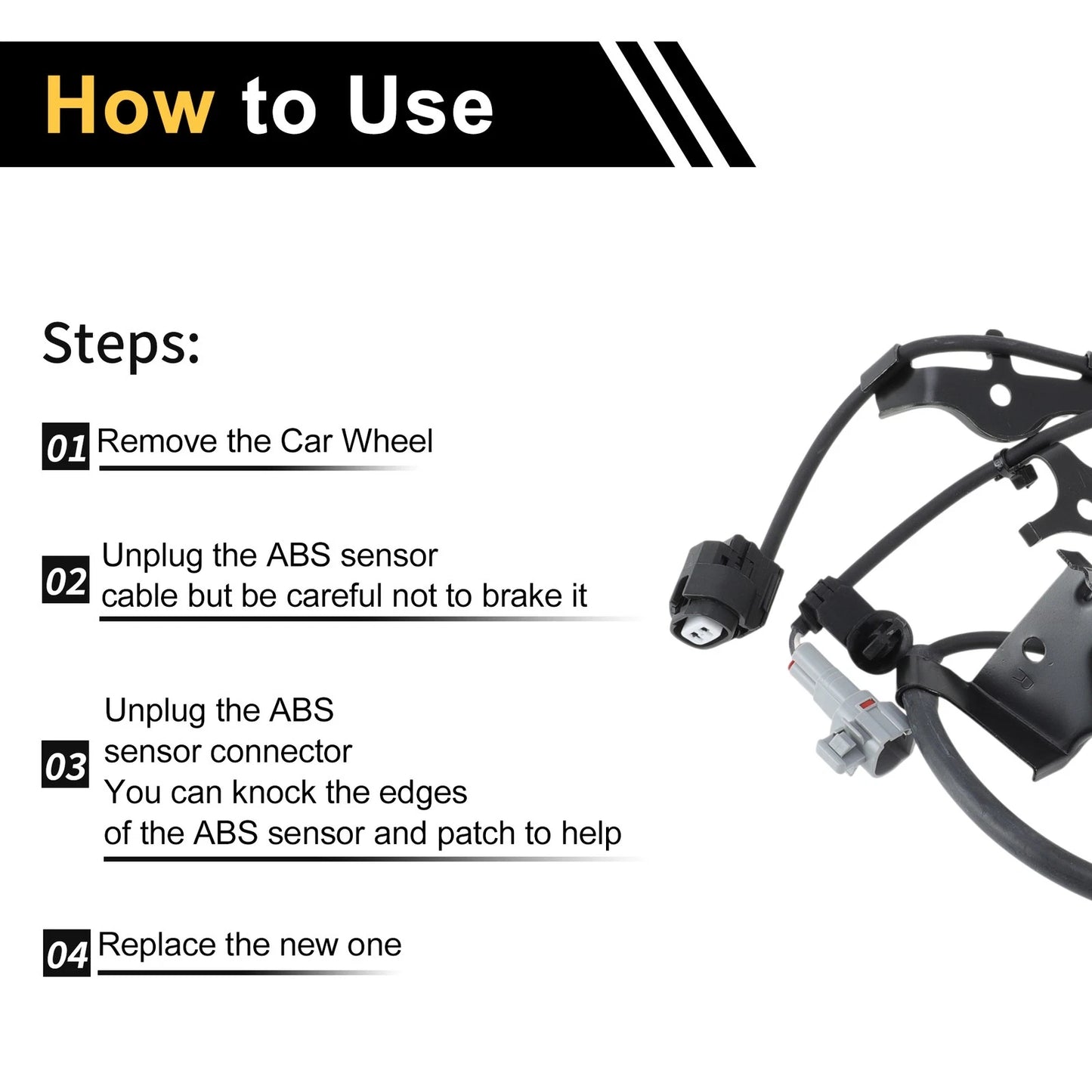 ABS Wheel Speed Sensor for Toyota 4Runner Front Right (2003-2009)