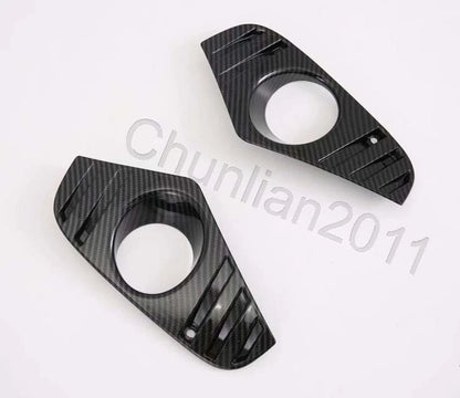 Front Fog Light Cover Trim for 2019-2023 Toyota RAV4 Carbon Fiber 2 x Pieces