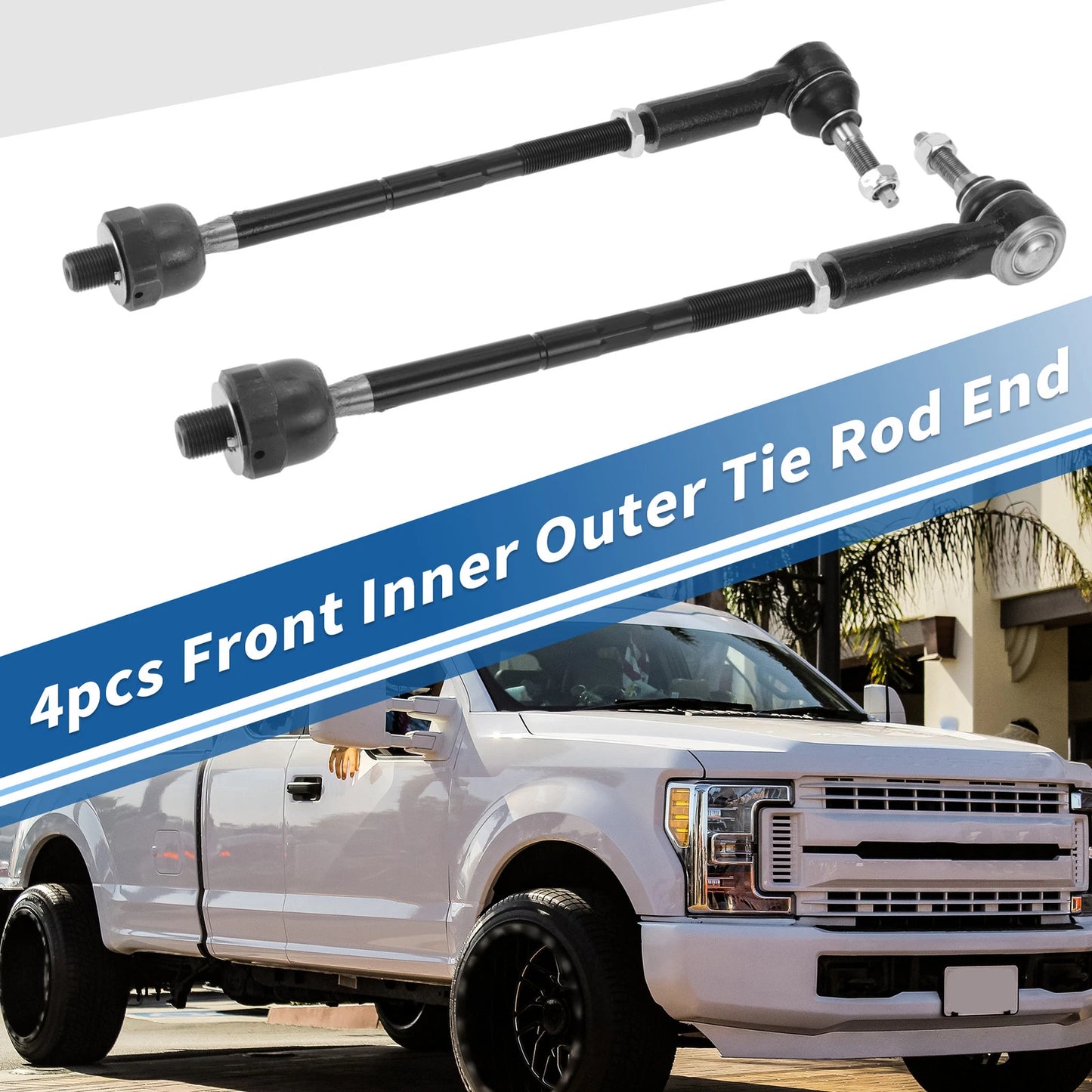 4pcs Tie Rod End Links for Ford Mustang (2015-2019)