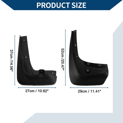 Mud Flaps Splash Guards 1 Set for BMW X6 (2009-2017)