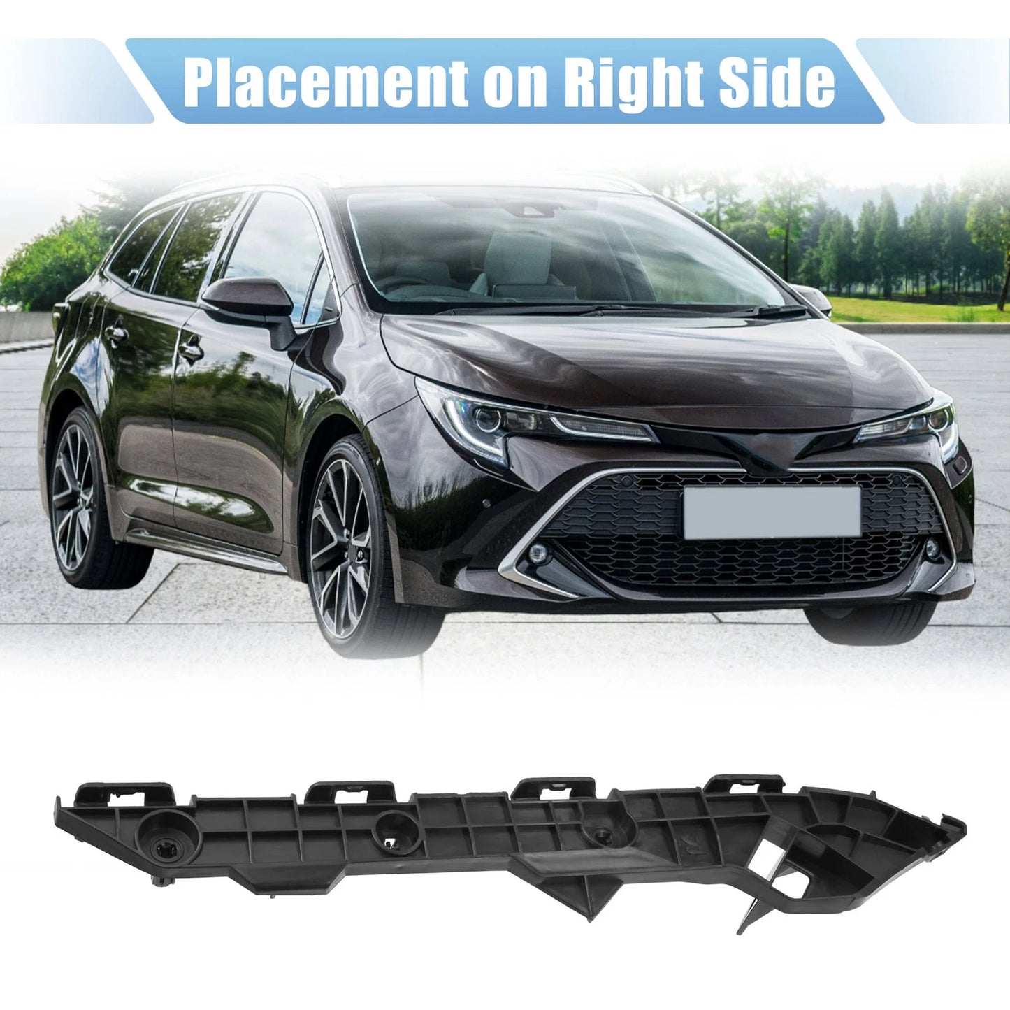 Front Right Bumper Cover Bracket for Toyota Corolla (2009-2013)
