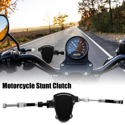 CNC Aluminum Alloy Stunt Clutch Cable for Motorcycle Black