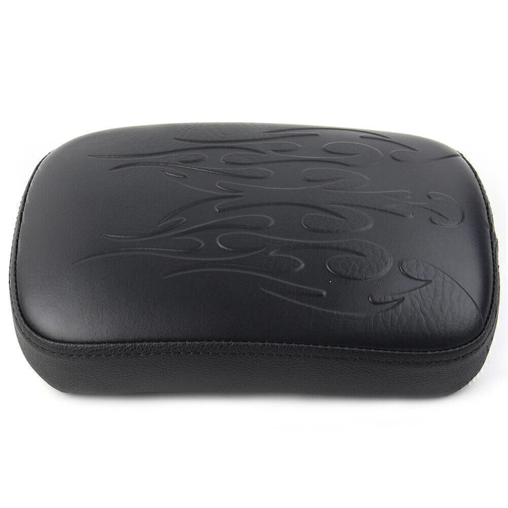 Rear Pillion Pad Seat for Harley Bobber Sportster (Fits 8 Suction Cups)
