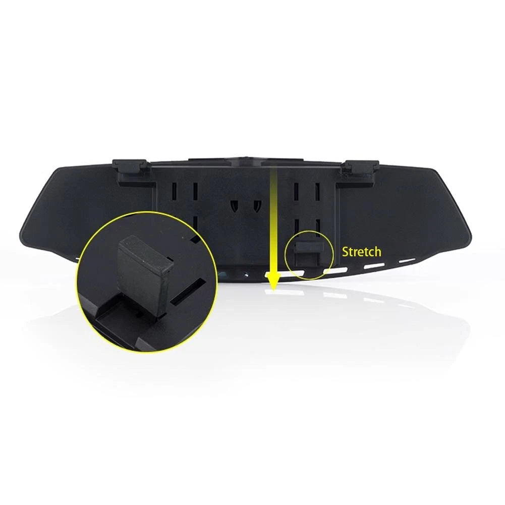 Adjustable Wide Long Rear View Interior Car Mirror for Universal Fit