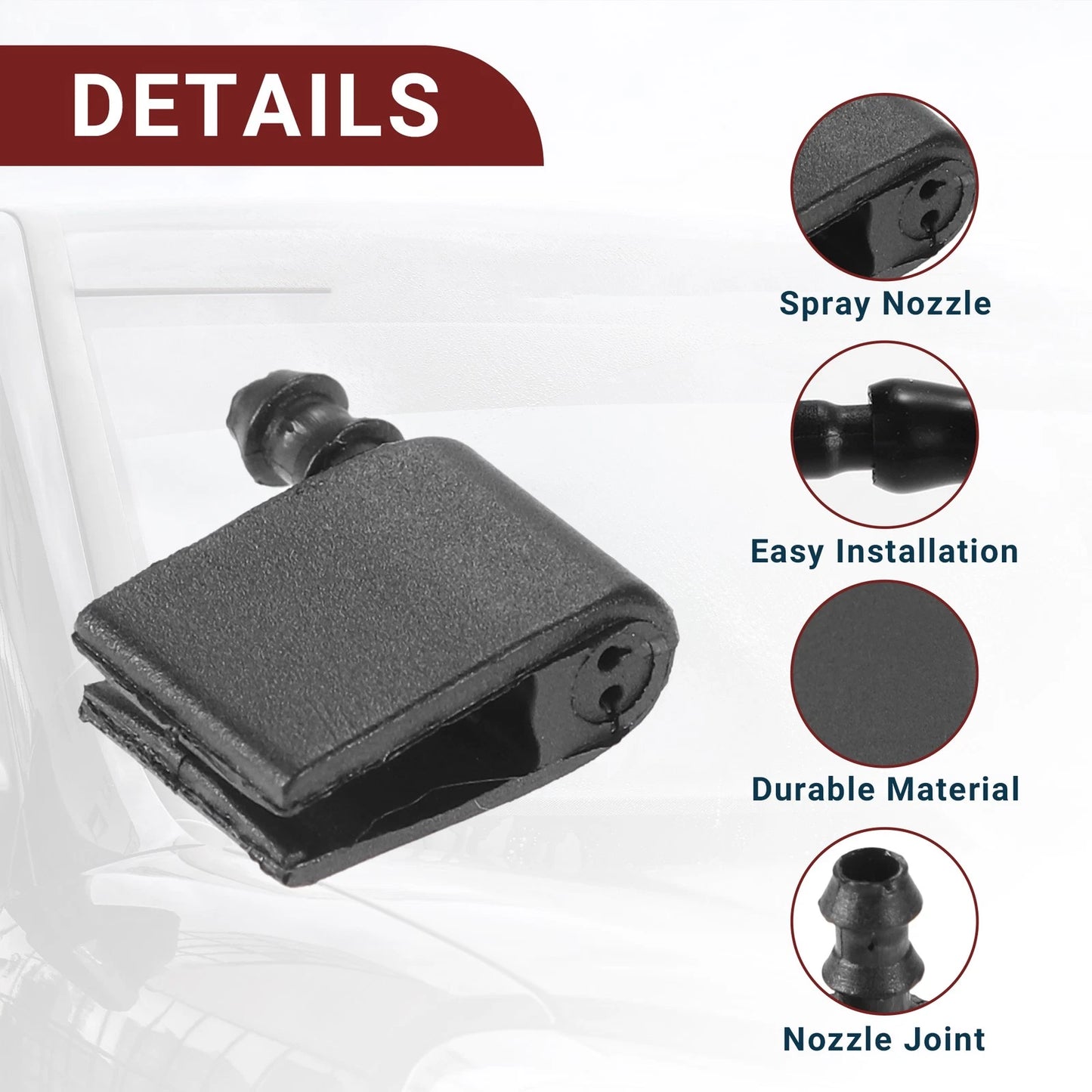 Windshield Washer Nozzle Set for Mercedes-Benz