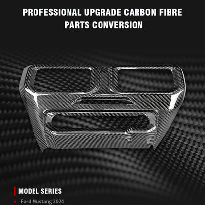 Center Console Air Vent Trim for Ford Mustang (2024-2025) Carbon Fiber