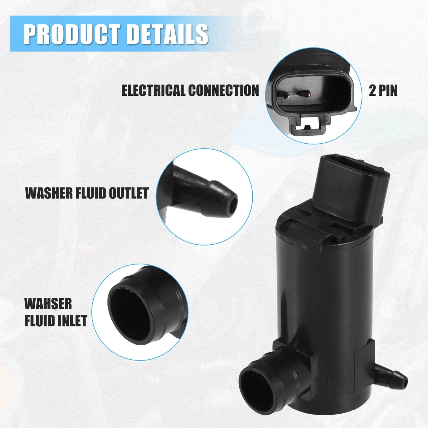 Windshield Washer Pump for Toyota Camry (1992-2006)
