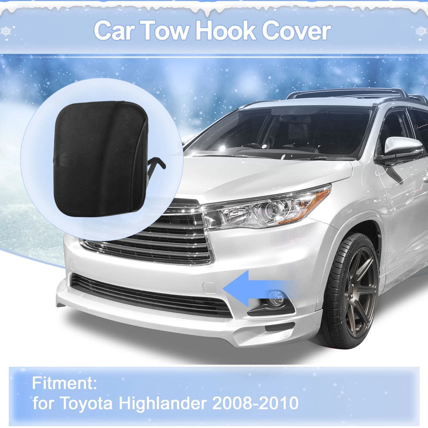 Left Front Car Tow Hook Cover Cap for Toyota Highlander (2014–2016)