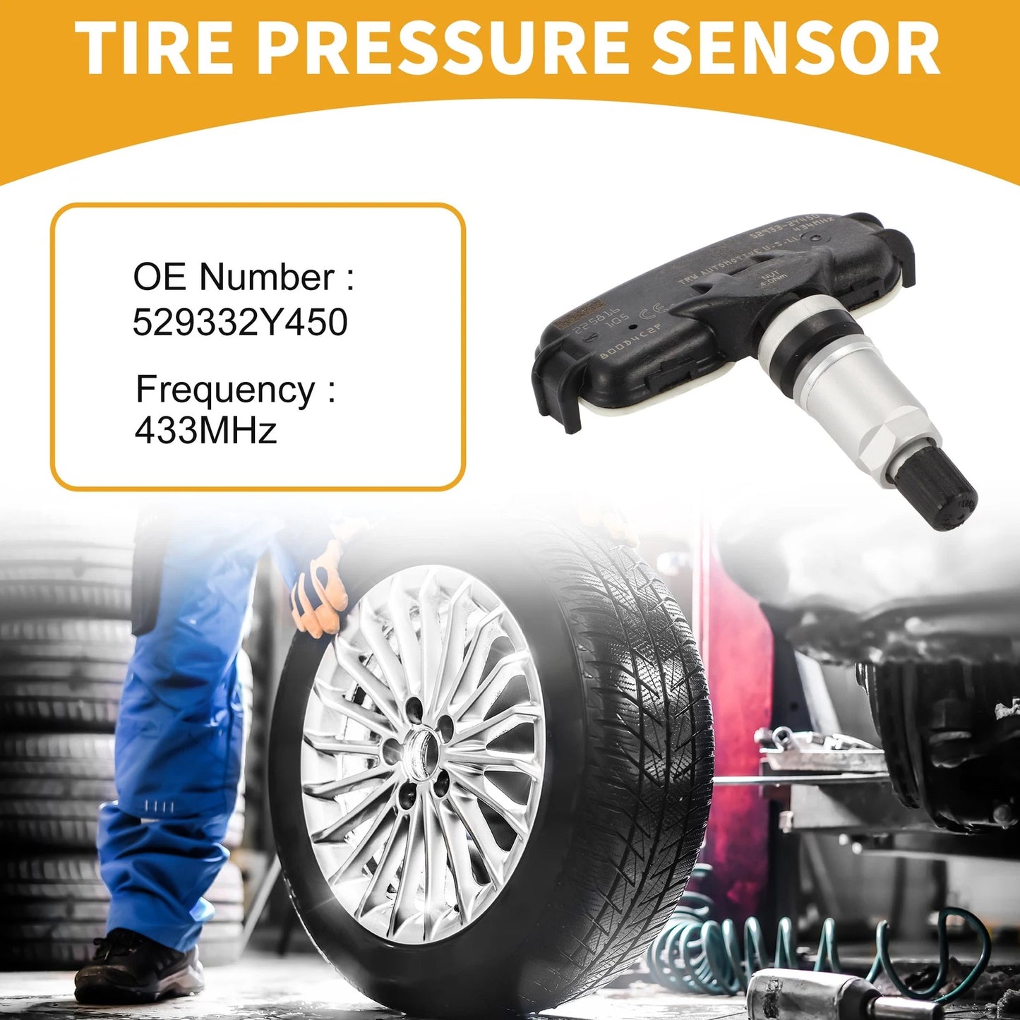 Tire Pressure Sensor for Kia Rio (2011-2017) TPMS 1 x 433MHz