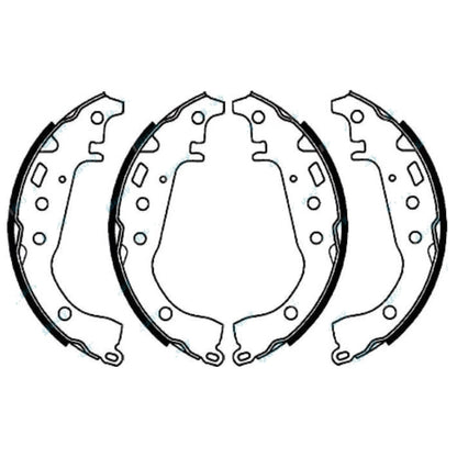 Rear Brake Shoes Lining Set for Toyota Corolla ZZE122R ZZE123R 2001~2007
