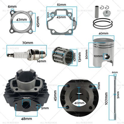 Yamaha PW50 PEEWEE50 Bore Barrel Cylinder Piston Kit