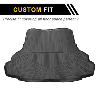 Cargo Liner Rear Trunk Mat for Ford Mustang 2015-2024 Stripe Pattern TPE