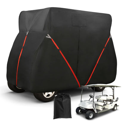 Golf Cart Cover / 4+2 Seats / Heavy Oxford Waterproof for EZGO Club Car