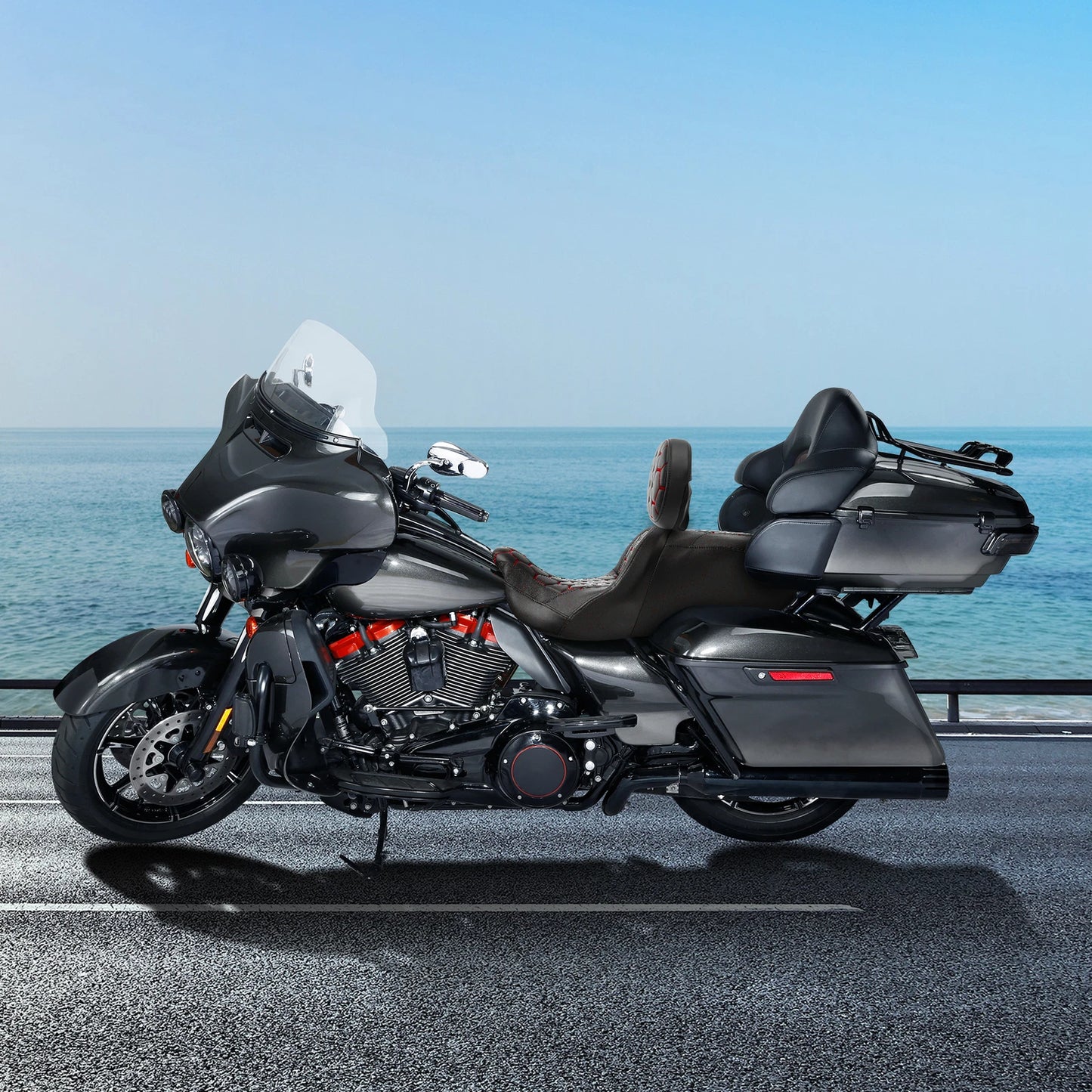 Driver Passenger Seat Backrest for Harley Electra Road Glide (2014-2023)