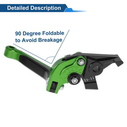 Adjustable Brake Clutch Levers  for Honda X11 (1999-2002) Green Black