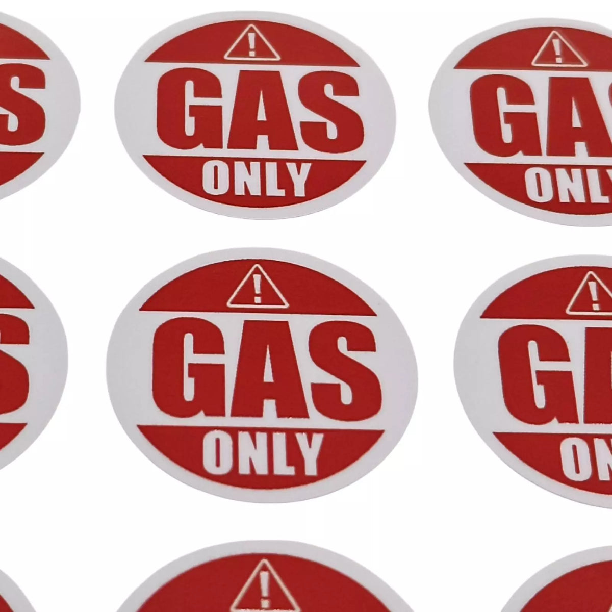 Gas Only Sticker Decal Label for Truck - Weatherproof Vinyl